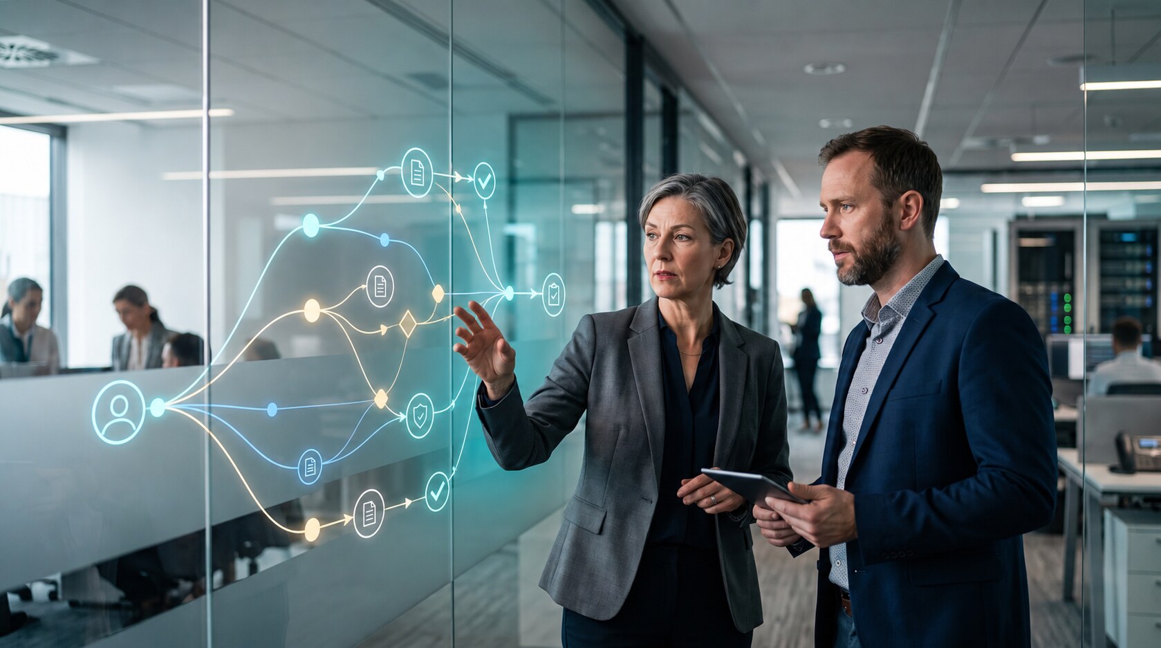 Bank risk leaders tracing an AI credit decision through an evidence path
